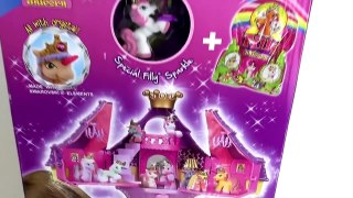 Filly 独角兽 小马 菲力玩偶 粉色梦幻水晶亮片城堡 玩具组 套装 展示