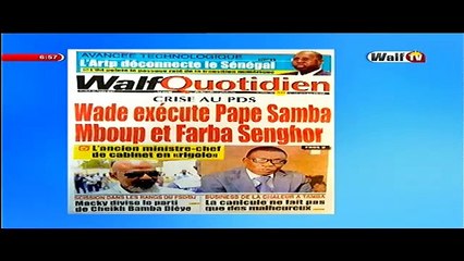 Revue de presse Walftv du 28 mars 2017