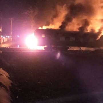 Passenger Train Catches Fire After Collision With Oil Tanker Near Lahore