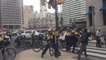 Philadelphia Police Shove Bikes at Anti-Trump Protesters