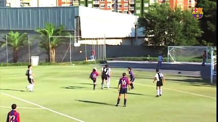 COMPILATION_ Leo Messi top skills during Barça Youth Academy