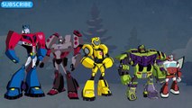 Mickey Mouse Clubhouse transforms into Transformers Finger Family Song | Disney Junior Toy
