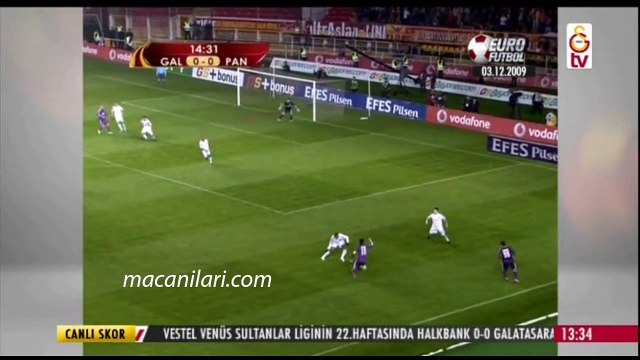 [HD] 03.12.2009 - 2009-2010 UEFA European League Group F Matchday 5 Galatasaray 1-0 Panathinaikos FC