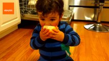 Baby Brother Loves Eating Onions