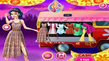 Disney Princesses Hippie Fashion princess Rapunzel and Snow White Dress Up Game for kids G