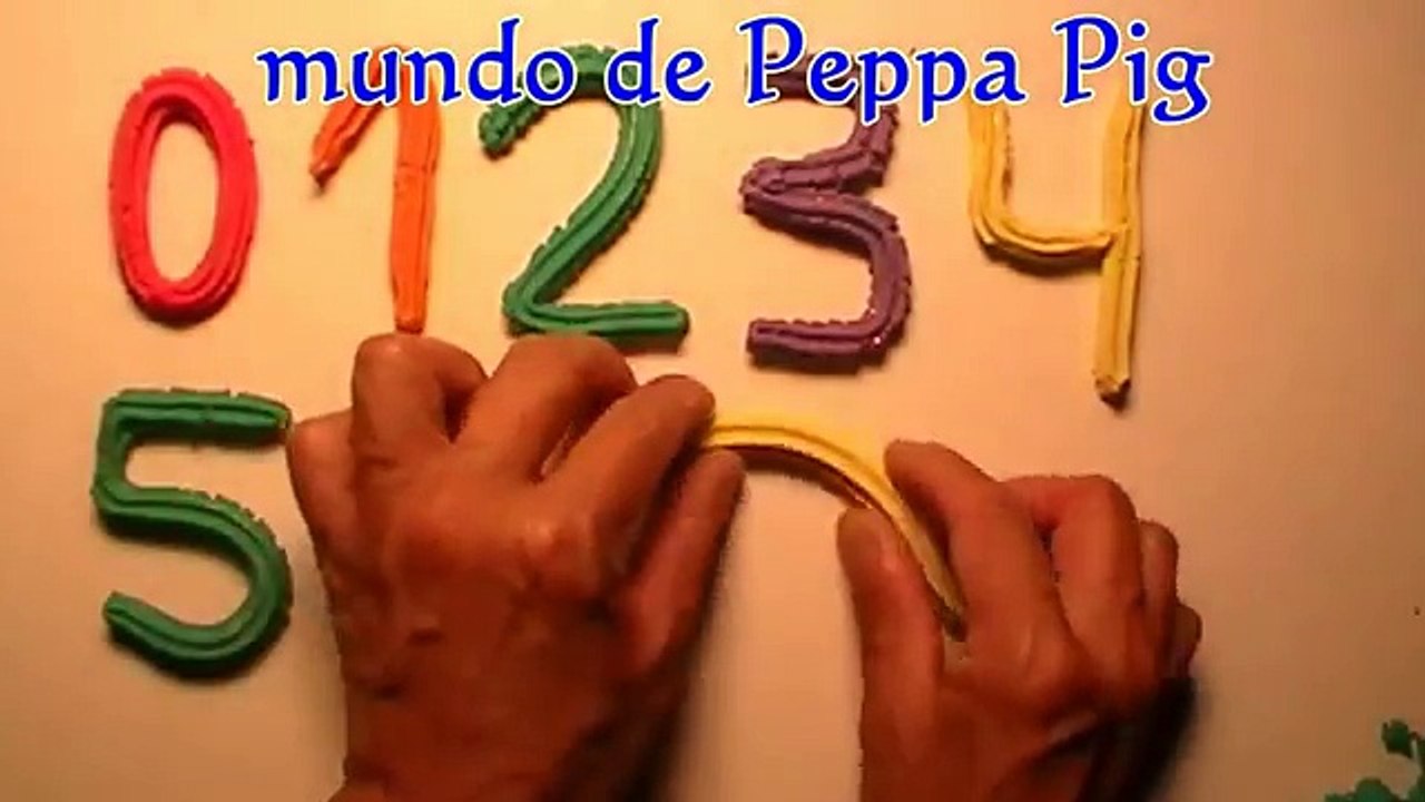 Los numeros y las vocales con plastilina Play Doh