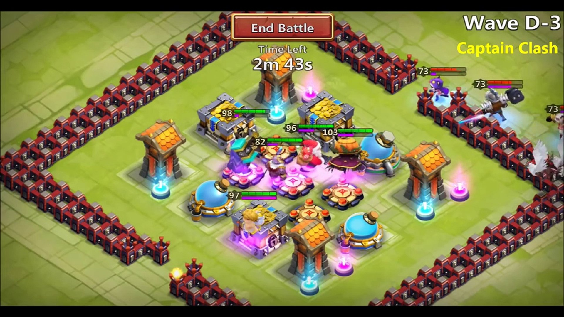 Castle Clash Town Hall 14 HBM Defense Base Design ○ TH14 Corner Base  Replays (Android Game─影片 Dailymotion