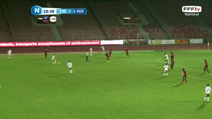 Quelle frappe de Mimoun qui vient s'écraser sur la barre !!