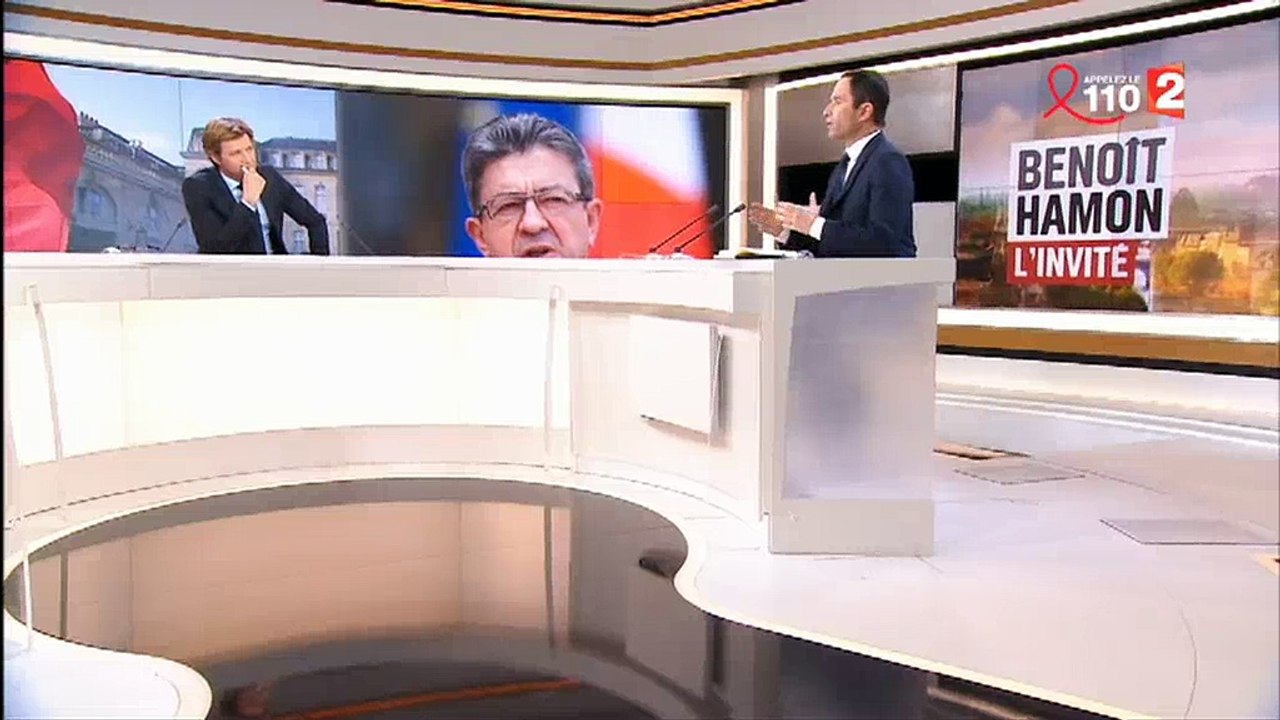 Dans le 20h de France 2, Benoit Hamon dénonce "les coups de couteaux dans le dos" de ceux qui rejoignent Emmanuel Macron