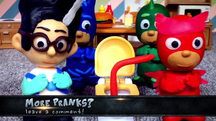 PJ Masks Play-Doh Toilet Training Prank Episode Compilation in English