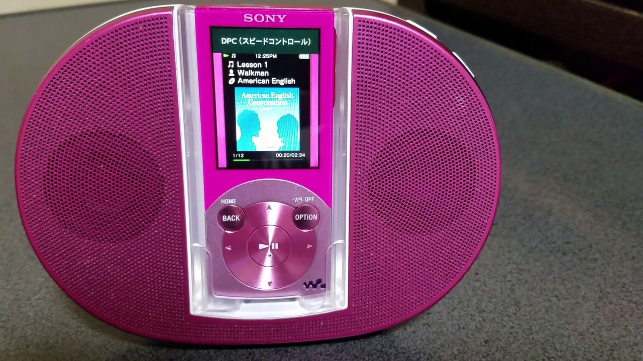 SONY ウォークマン NW-S644 （ピンク）デモ画面