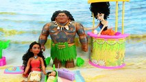 Moana & Maui ELSA MARRIED   Baby!!! Disney Princess Barbie Doll Parody ❤ Newborn Babies Mo