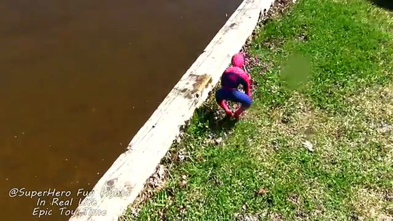 Spiderman Poops Colored Balls with Frozen Elsa vs Joker - Fun Superheroes Movie In Real Li