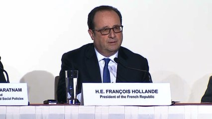 Séance de questions/réponses à la conférence à Singapour