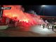 Friendly match ends up with flames as fans burn flares at stadium in Serbia