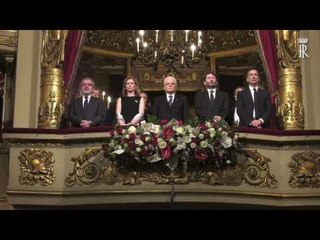 Milano - Mattarella al Teatro la Scala (25.03.17)