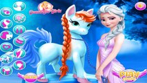 Elsa Pony Caring frozen Games - Disney princess games | ♥ irisgamestv