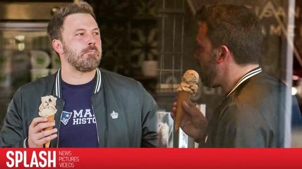 Ben Affleck mange une glace avec sa fille aînée