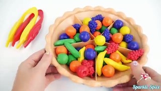 Learn Fuit Names and Colors with Super Sorting Pie Toy Surprises Paw Patrol
