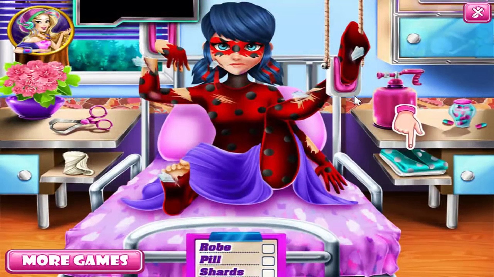 Ladybug Hospital Recovery - Miraculous LadyBug and Elsa Baby Girl Games for Kids