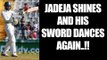 India vs Australia 4th Test: Ravindra Jadeja smashes 50, his sword dances | Oneindia News