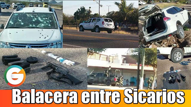 Sicarios se enfrentan a balazos en Sinaloa