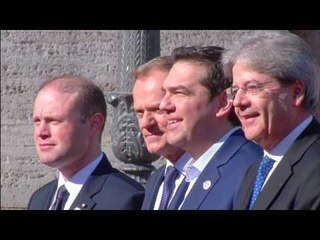 #EU60 Gentiloni, Muscat e Tusk accolgono i Leader e i Vertici delle Istituzioni europee (25.03.17)
