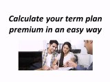 Calculate your term plan premium in an easy way