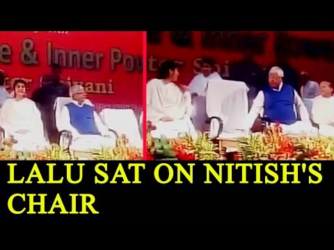 Lalu Yadav sits on CM Nitish Kumar’s chair: Watch video|Oneindia News