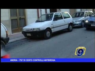 Andria |  Più di cento controlli antidroga