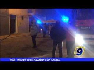 Trani |  Incendio in una palazzina