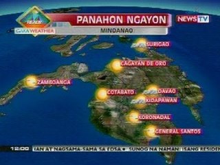 BT: Weather update as of 12:00 p.m. (Feb 25, 2013)