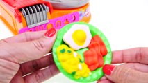 Play Doh Breakfast Cafe Playset Fun Make Your Own Play Dough Waffles Bacon Eggs!