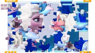 Frozen Princess Elsa and Baby Puzzle Game for Little Kids