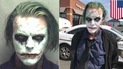 Joker cosplayer gets arrested for his mask, not his sword