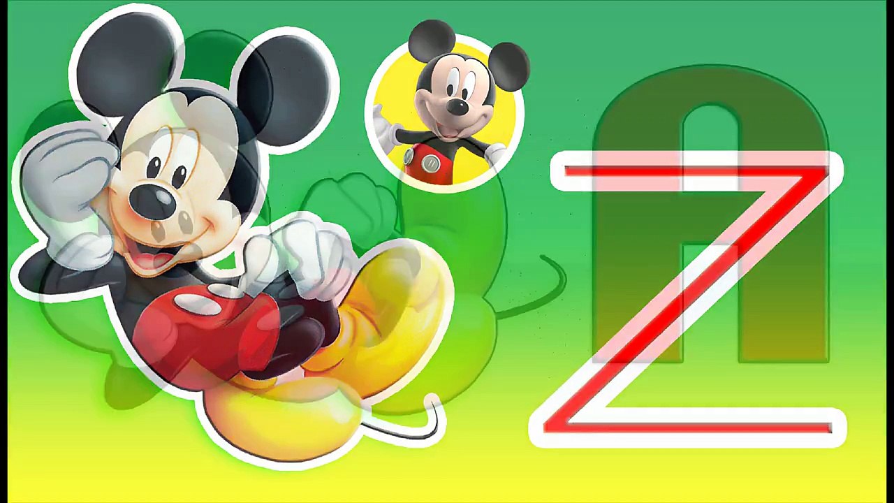 Mickey Mouse Alfabeto En Ingles Para Niños Canción Del Abecedario en inglés abc las letras