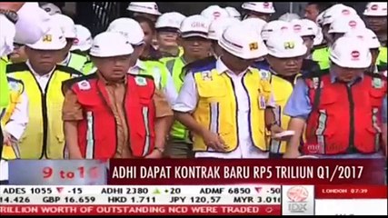 Adhi Karya Dapat Kontrak Baru Senilai Rp5 Triliun