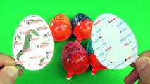 Kinder Joy Surprise Eggs Learn Colours Blue Purple Red Orange Yellow Green