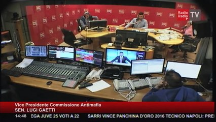Radio Radio lo Sport - Sen. Luigi Gaetti (Vice Presidente Commissione Antimafia) - 27 marzo 2017