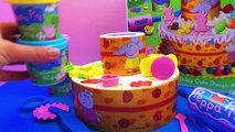 PEPPA PIG VERJAARDAGSTAART SPEELSET VAN KLEI ~ PEPPA PIG BIRTHDAY PLAY SET PLAY DOH