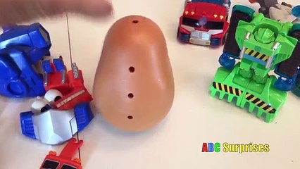 MR POTATO HEAD Transformers Optimus Prime Learn Body Part Names Toys for Kids ABC Surprise