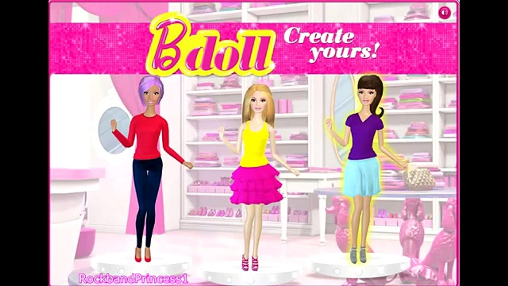 Barbie Games Dress Up Games Barbie B Doll Maker Game Video Dailymotion