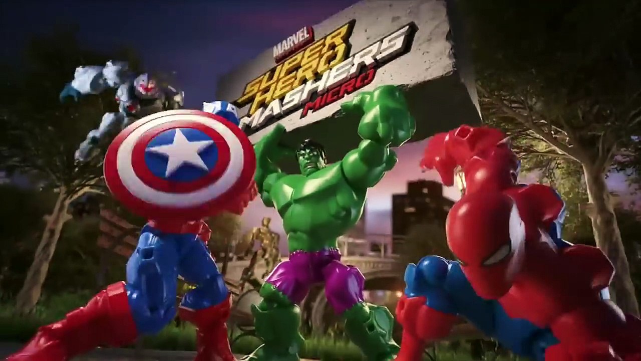 Marvel Super Hero Mashers Micro - ‘Captain America, Spider-Man, & Hulk T.V. Commercial