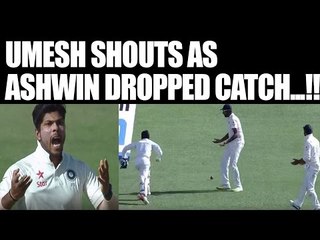 Download Video: India vs Australia 4th Test: Umesh Yadav shouts as Ashwin dropped catch | Oneindia News