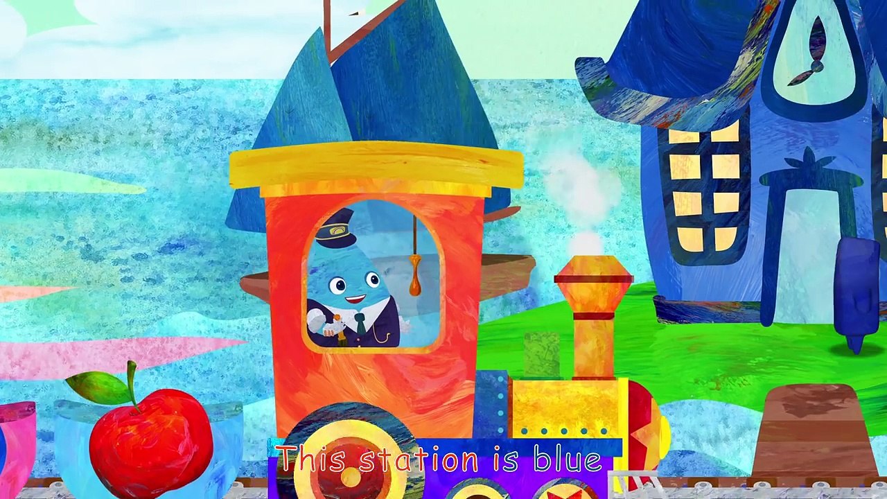 Color B-L-U-E blue song - Kindergarten