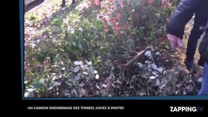 Des tombes juives endommagées par un camion au cimetière de Pantin (Vidéo)