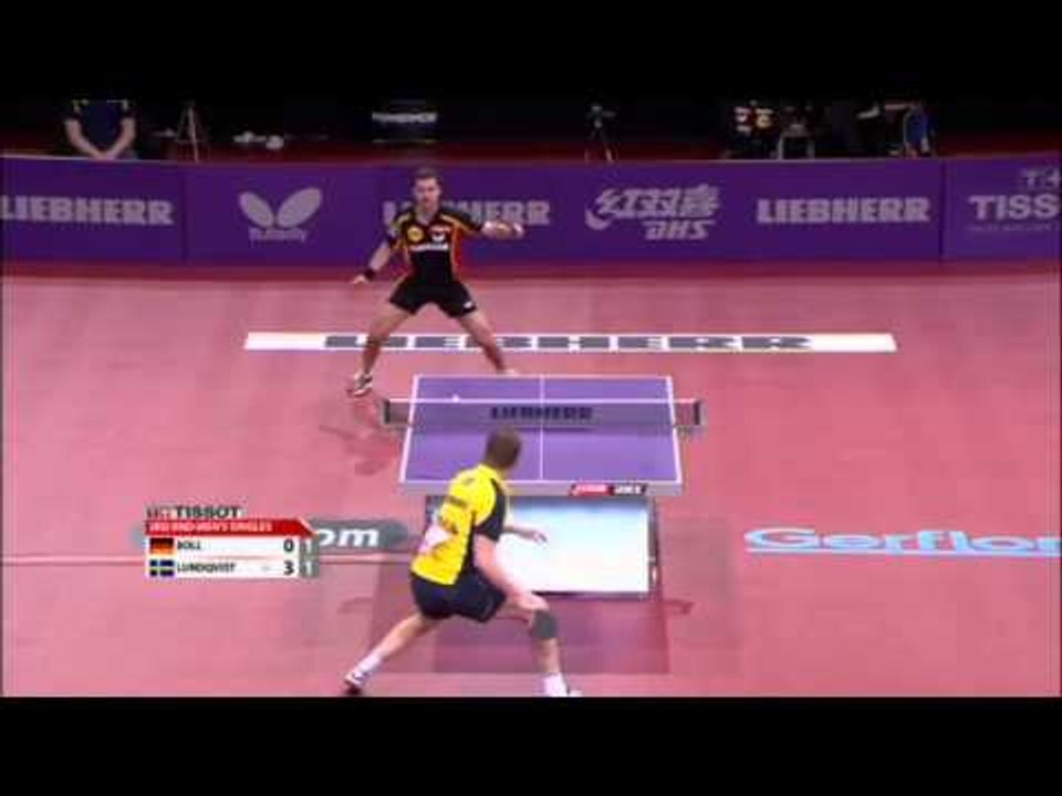 WTTC 2013 Highlights: Timo Boll vs Jens Lundqvist (Round 3)