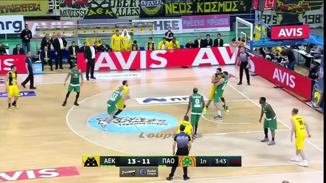ΑΕΚ - Παναθηναϊκός 87-106 (2η παρ.) (κ.δ 77-77) Basket League 23η αγ. {26.03.2017}