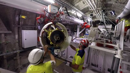 Essais de construction d'alvéoles au Laboratoire souterrain