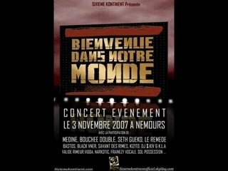 sixieme kontinent spot médine pour le concert du 3 novembre